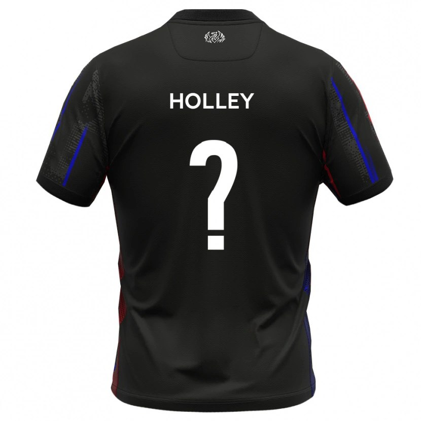 Danxen Mujer Camiseta Mark Holley #0 Negro Rojo 2ª Equipación 2025/26 La Camisa