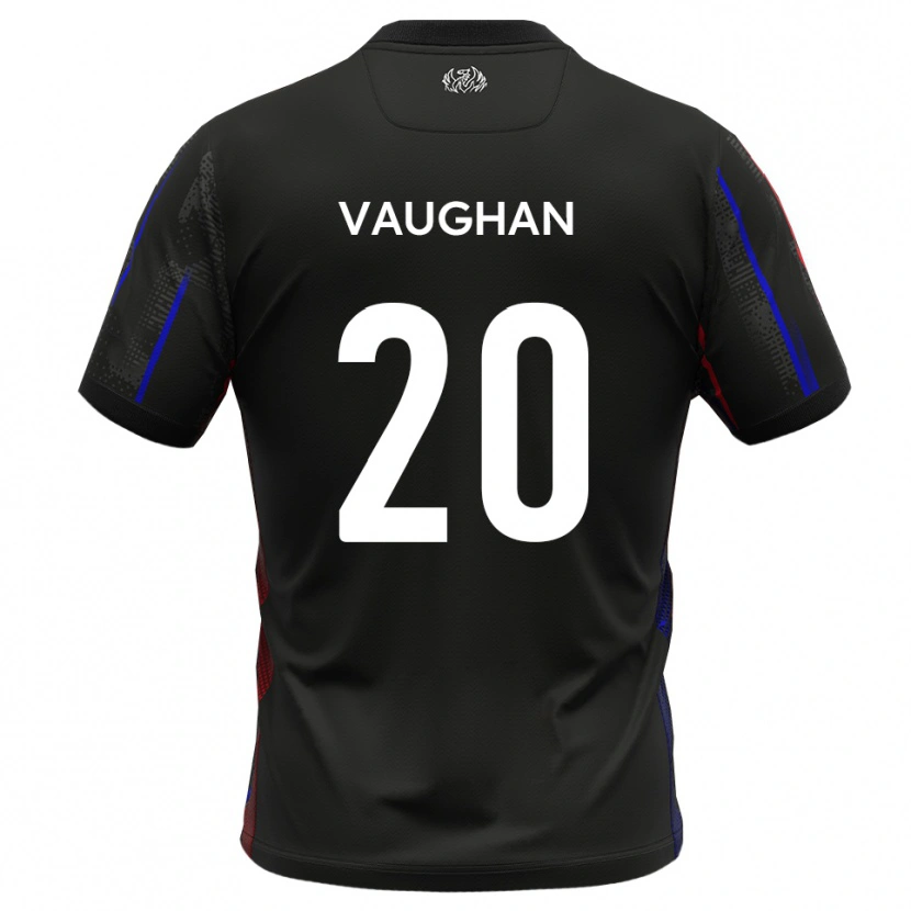 Danxen Mujer Camiseta Haydon Vaughan #20 Negro Rojo 2ª Equipación 2025/26 La Camisa