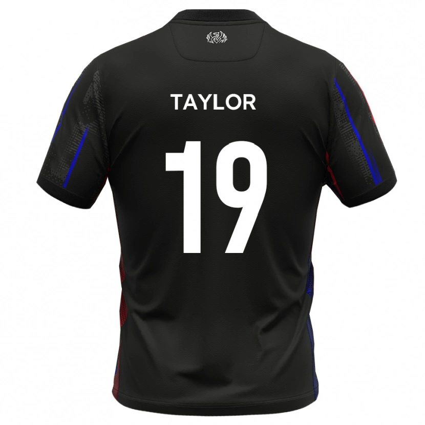 Danxen Mujer Camiseta Archy Taylor #19 Negro Rojo 2ª Equipación 2025/26 La Camisa