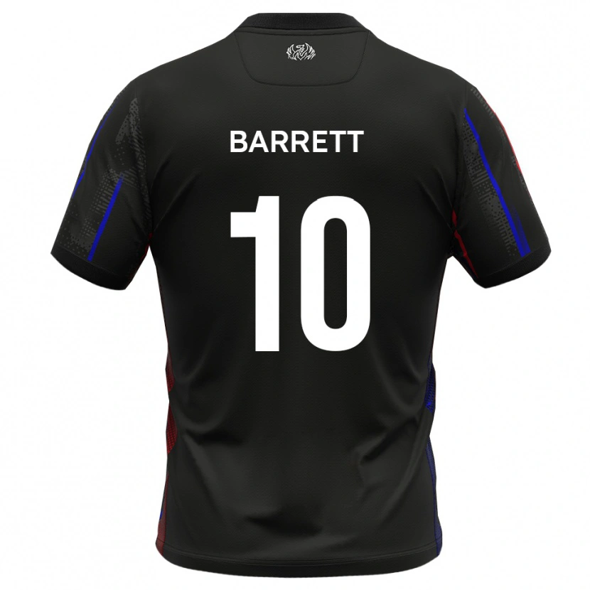 Danxen Mujer Camiseta Josh Barrett #10 Negro Rojo 2ª Equipación 2025/26 La Camisa
