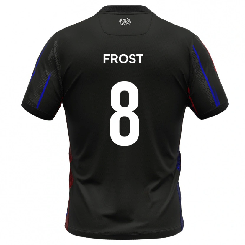Danxen Mujer Camiseta Tyler Frost #8 Negro Rojo 2ª Equipación 2025/26 La Camisa