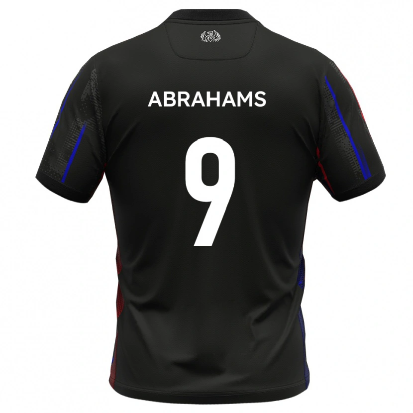 Danxen Mujer Camiseta Tristan Abrahams #9 Negro Rojo 2ª Equipación 2025/26 La Camisa