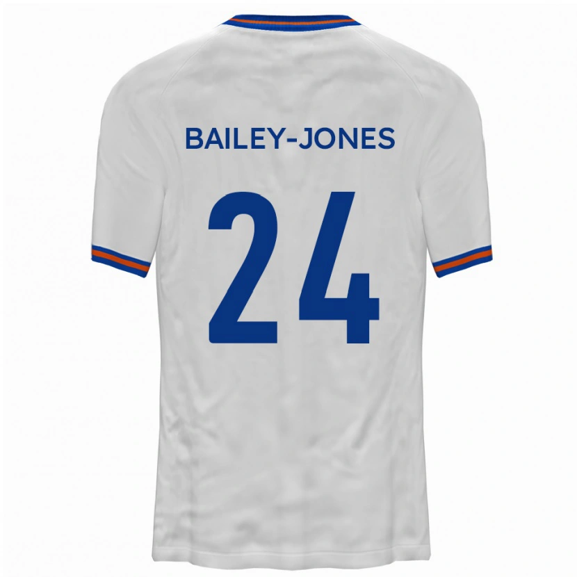 Danxen Mujer Camiseta William Bailey-Jones #24 Blanco Azul 2ª Equipación 2025/26 La Camisa