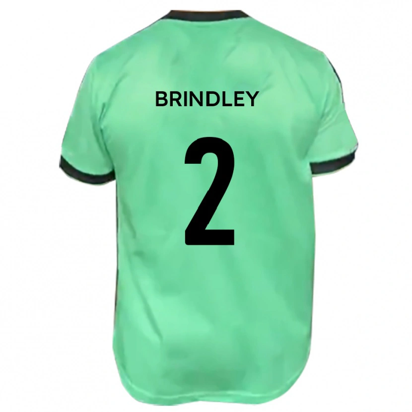 Danxen Mujer Camiseta Richard Brindley #2 Turquesa Negro 2ª Equipación 2025/26 La Camisa