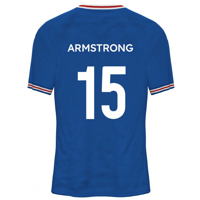 Danxen Mujer Camiseta Marvin Armstrong #15 Azul Dodgers 2ª Equipación 2025/26 La Camisa