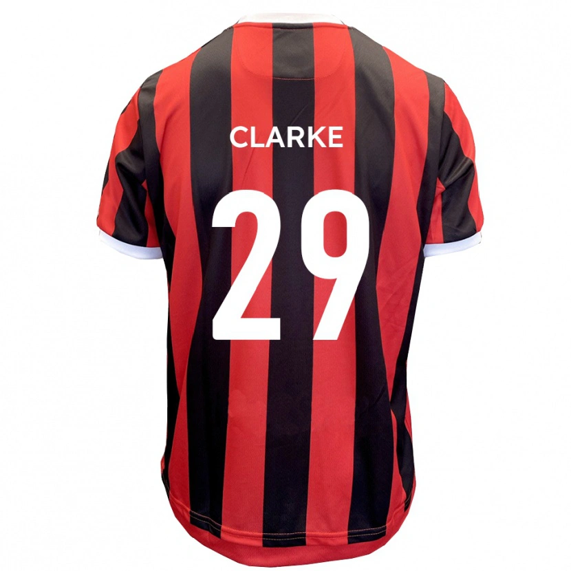 Danxen Mujer Camiseta Jahmari Clarke #29 Rojo Negro 2ª Equipación 2025/26 La Camisa