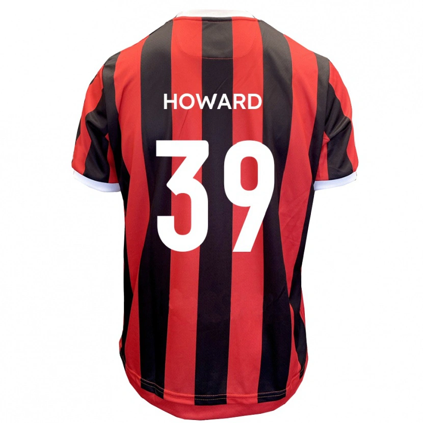 Danxen Mujer Camiseta Will Howard #39 Rojo Negro 2ª Equipación 2025/26 La Camisa