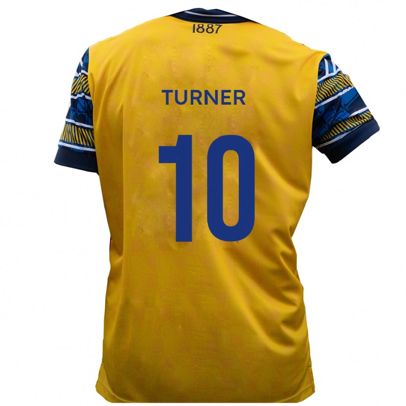 Danxen Mujer Camiseta Jack Turner #10 Amarillo Negro 2ª Equipación 2025/26 La Camisa