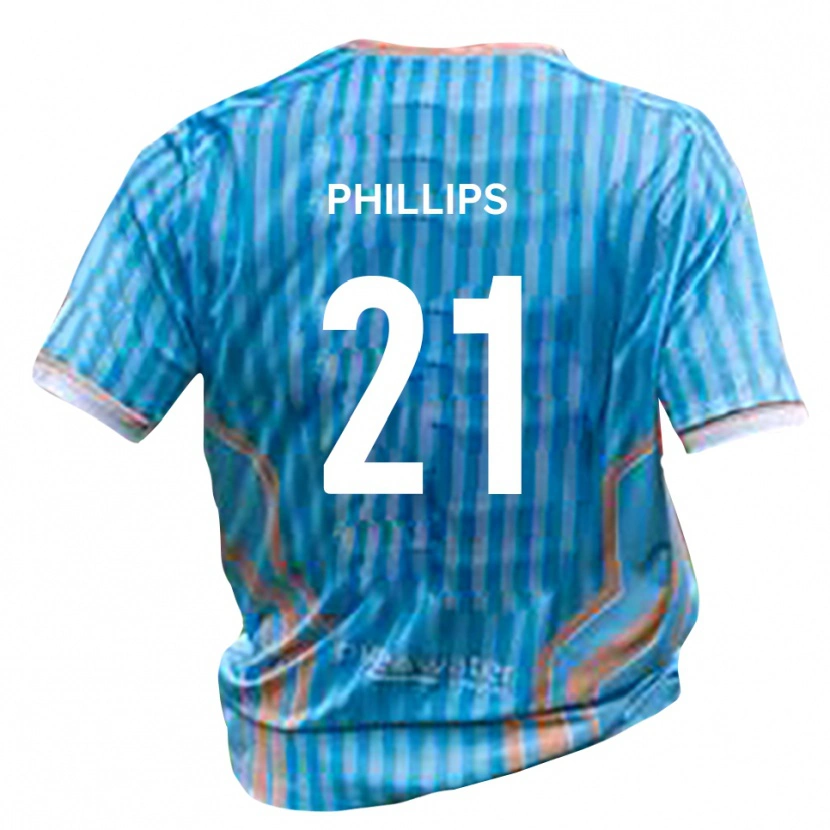 Danxen Mujer Camiseta Leon Phillips #21 Negro Oro 2ª Equipación 2025/26 La Camisa