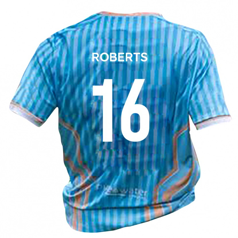 Danxen Mujer Camiseta Tyler Roberts #16 Negro Oro 2ª Equipación 2025/26 La Camisa