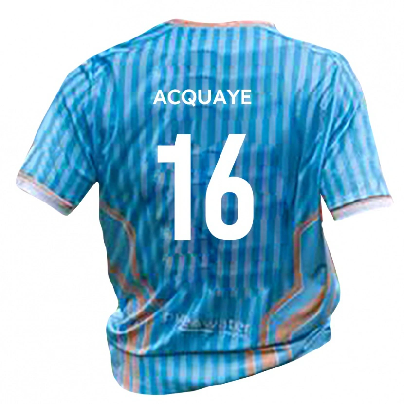 Danxen Mujer Camiseta Ben Acquaye #16 Negro Oro 2ª Equipación 2025/26 La Camisa