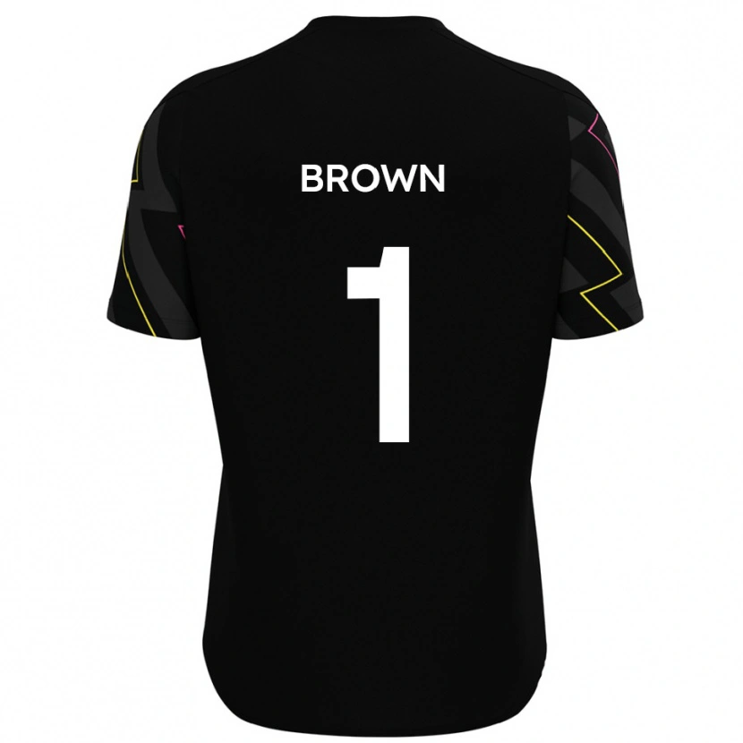 Danxen Mujer Camiseta Rory Brown #1 Negro Gris 2ª Equipación 2025/26 La Camisa