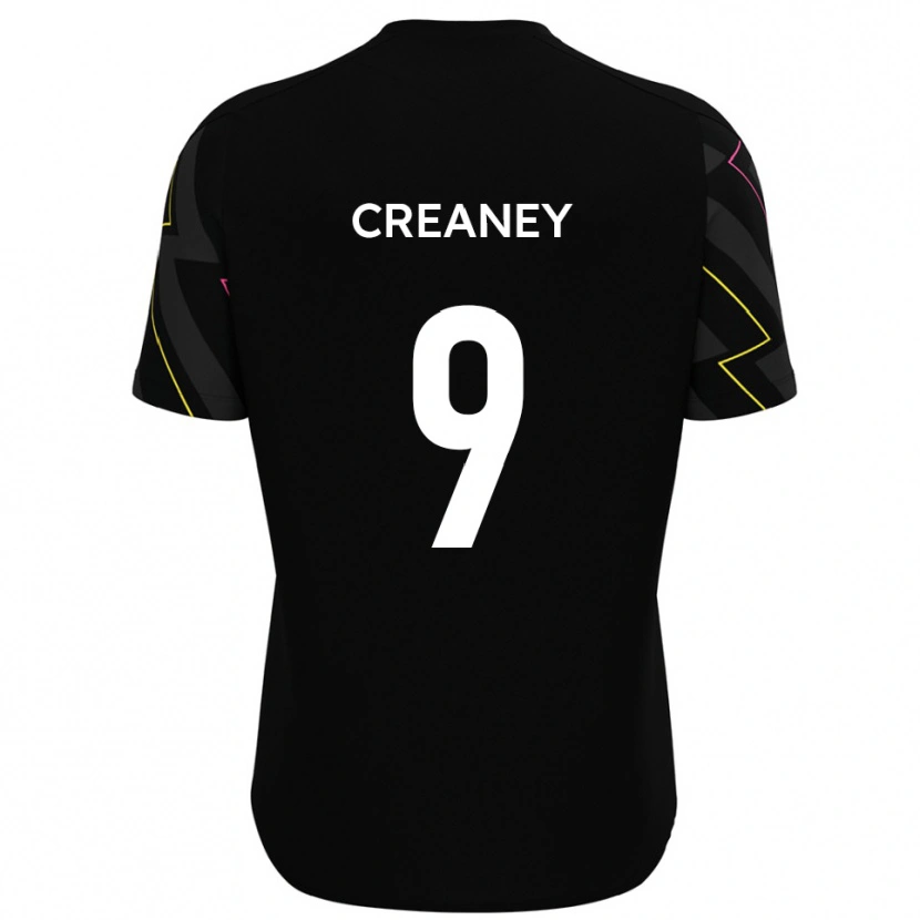 Danxen Mujer Camiseta Dan Creaney #9 Negro Gris 2ª Equipación 2025/26 La Camisa