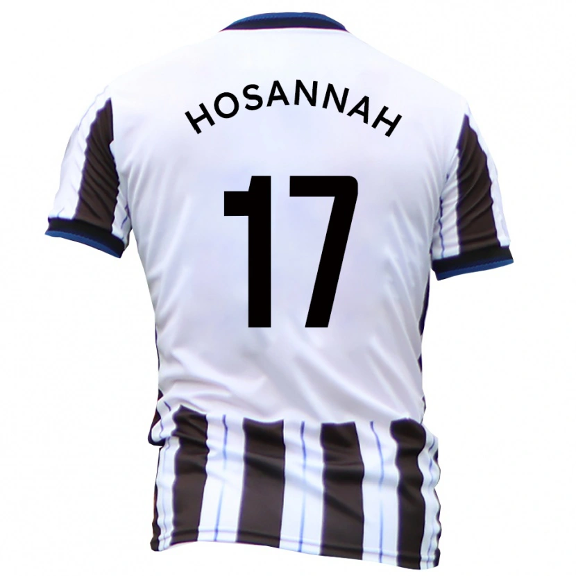 Danxen Mujer Camiseta Bryce Hosannah #17 Blanco Negro 2ª Equipación 2025/26 La Camisa