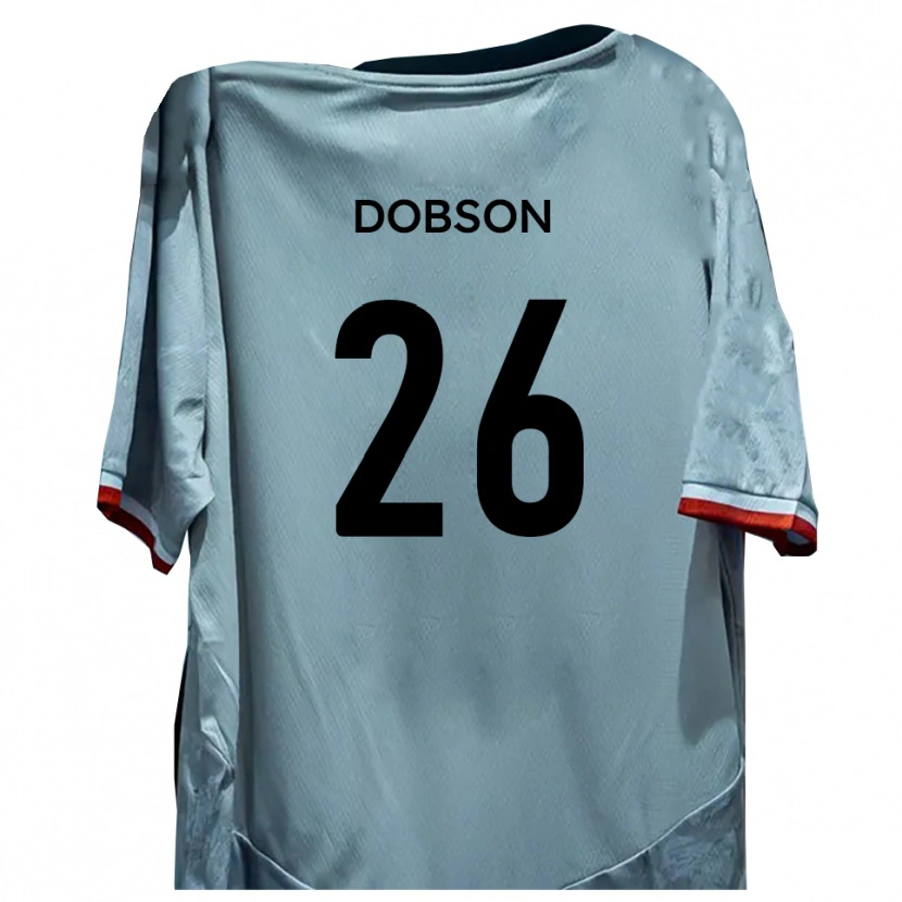 Danxen Mujer Camiseta Lennon Dobson #26 Blanco Negro 2ª Equipación 2025/26 La Camisa