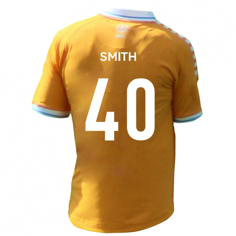 Danxen Mujer Camiseta Adam Smith #40 Amarillo Azul 2ª Equipación 2025/26 La Camisa