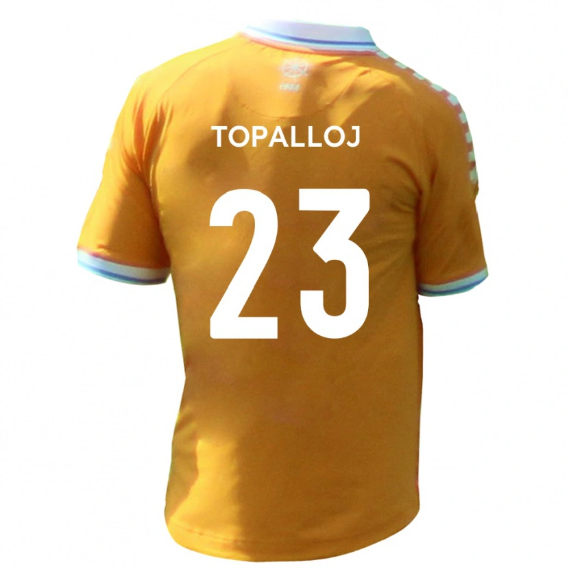 Danxen Mujer Camiseta Besart Topalloj #23 Amarillo Azul 2ª Equipación 2025/26 La Camisa
