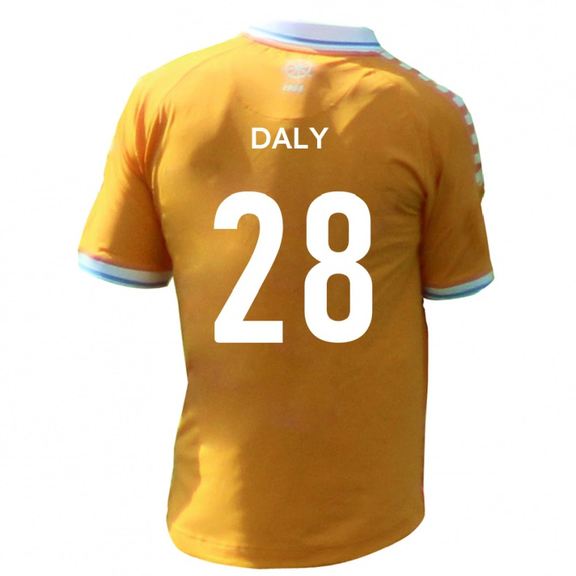 Danxen Mujer Camiseta Matty Daly #28 Amarillo Azul 2ª Equipación 2025/26 La Camisa