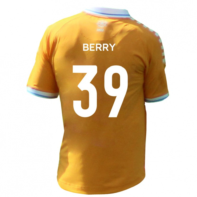 Danxen Mujer Camiseta Charlie Berry #39 Amarillo Azul 2ª Equipación 2025/26 La Camisa