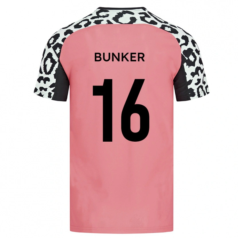 Danxen Mujer Camiseta Harvey Bunker #16 Rosa Negro 2ª Equipación 2025/26 La Camisa