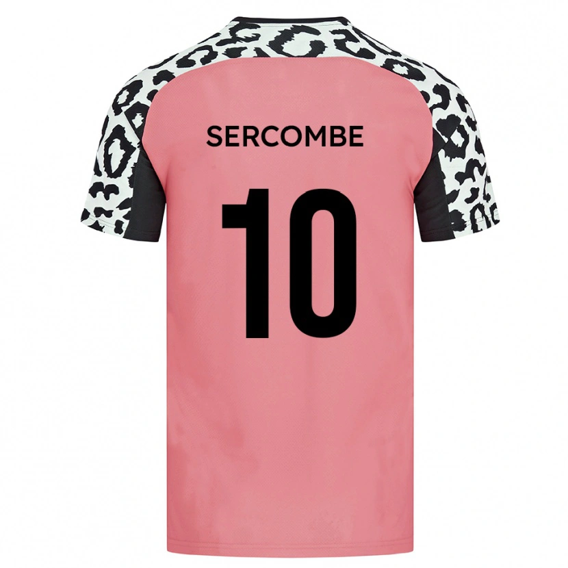 Danxen Mujer Camiseta Liam Sercombe #10 Rosa Negro 2ª Equipación 2025/26 La Camisa