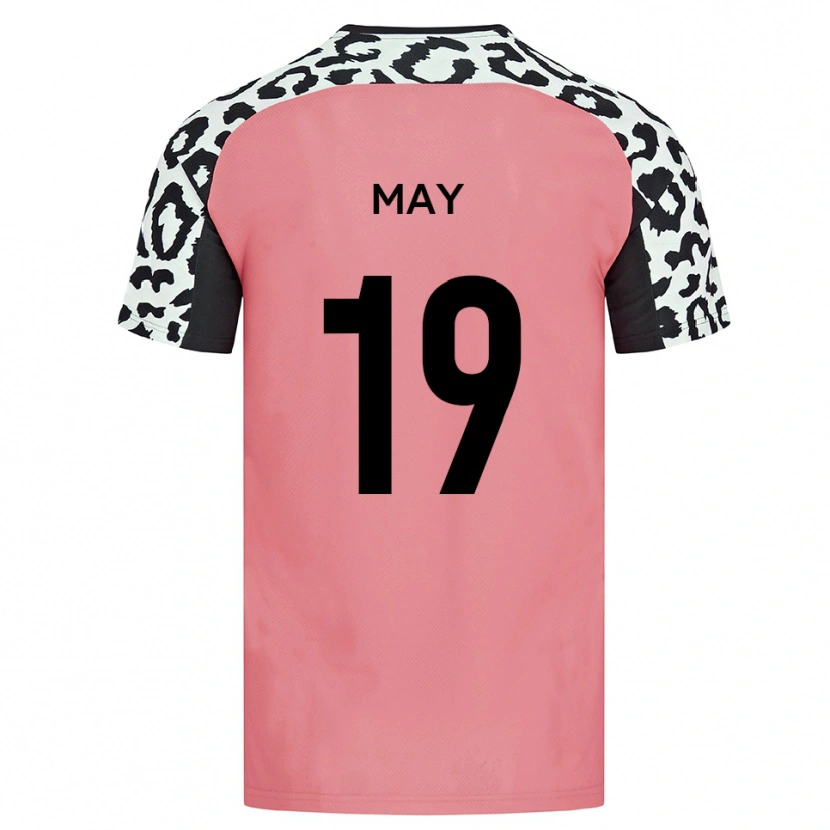 Danxen Mujer Camiseta Adam May #19 Rosa Negro 2ª Equipación 2025/26 La Camisa