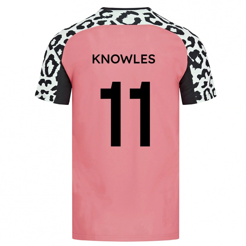 Danxen Mujer Camiseta Tom Knowles #11 Rosa Negro 2ª Equipación 2025/26 La Camisa