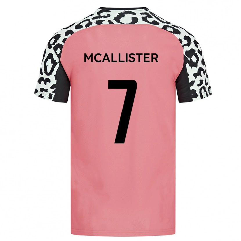 Danxen Mujer Camiseta Kyle Mcallister #7 Rosa Negro 2ª Equipación 2025/26 La Camisa