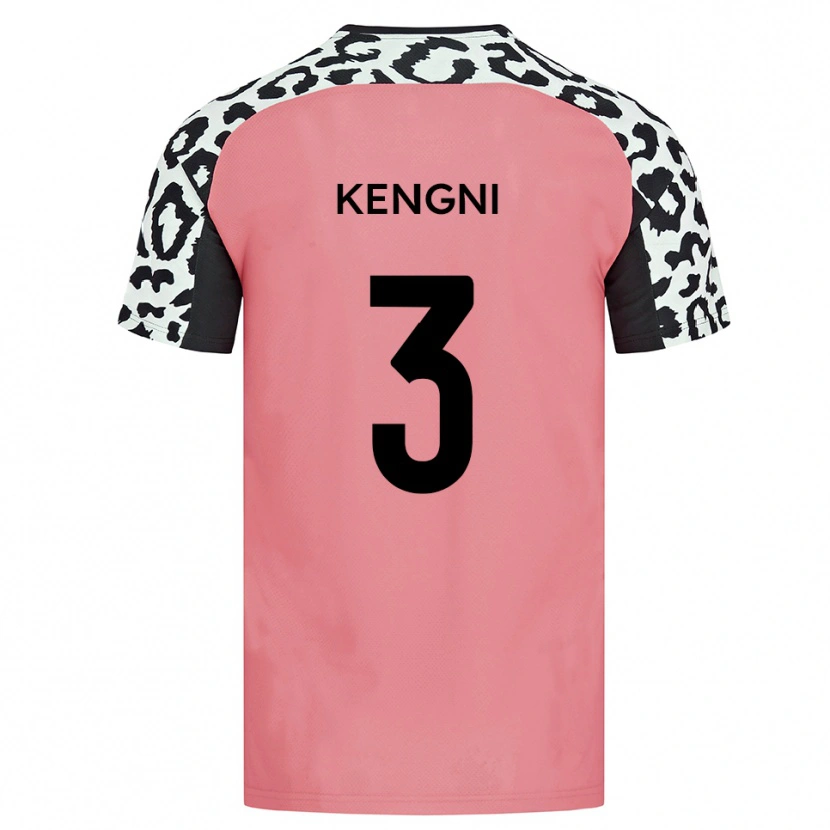 Danxen Mujer Camiseta Neil Kengni #3 Rosa Negro 2ª Equipación 2025/26 La Camisa