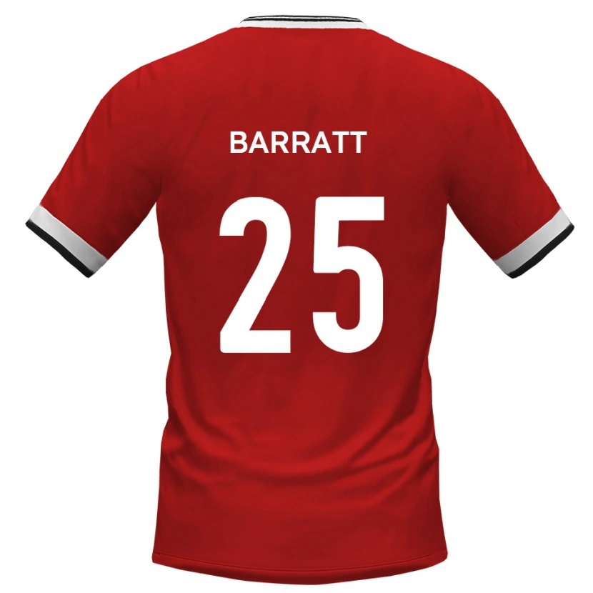 Danxen Mujer Camiseta Sam Barratt #25 Blanco Negro 2ª Equipación 2025/26 La Camisa