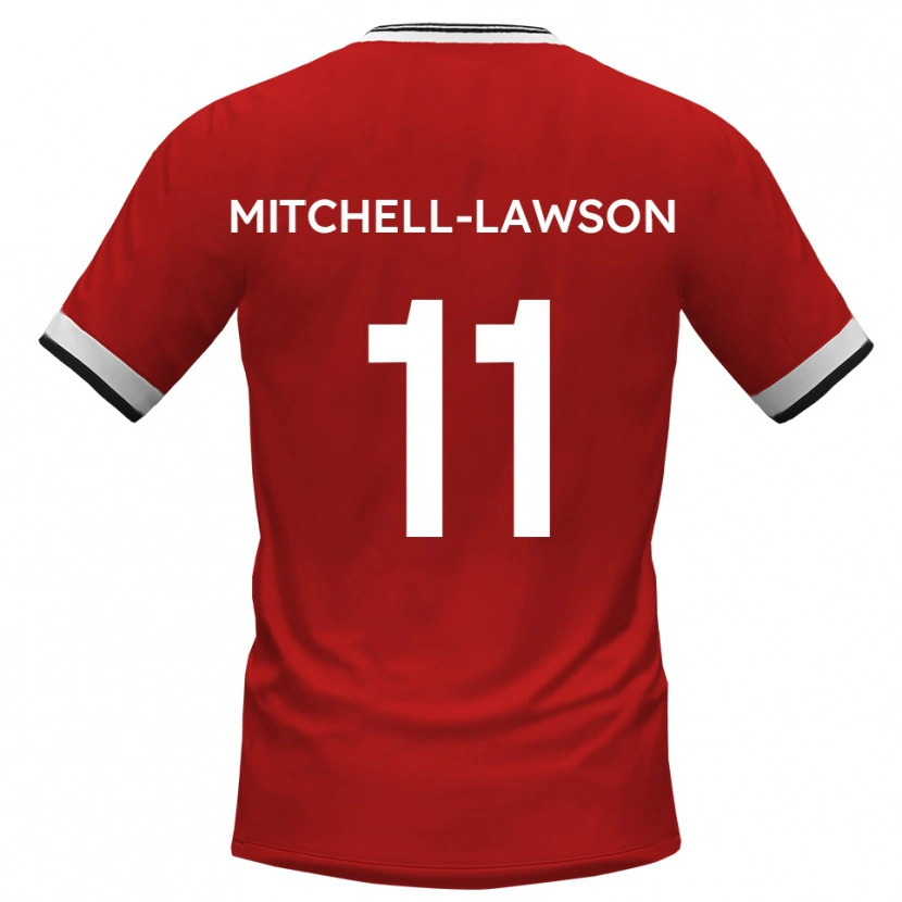Danxen Mujer Camiseta Jayden Mitchell-Lawson #11 Blanco Negro 2ª Equipación 2025/26 La Camisa