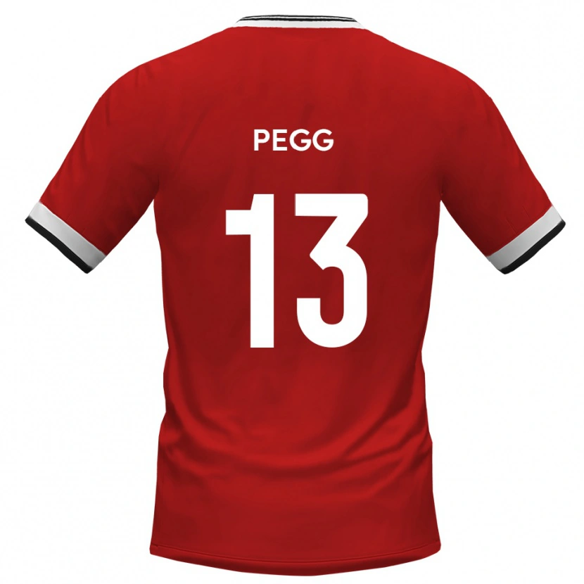 Danxen Mujer Camiseta Lewis Pegg #13 Blanco Negro 2ª Equipación 2025/26 La Camisa