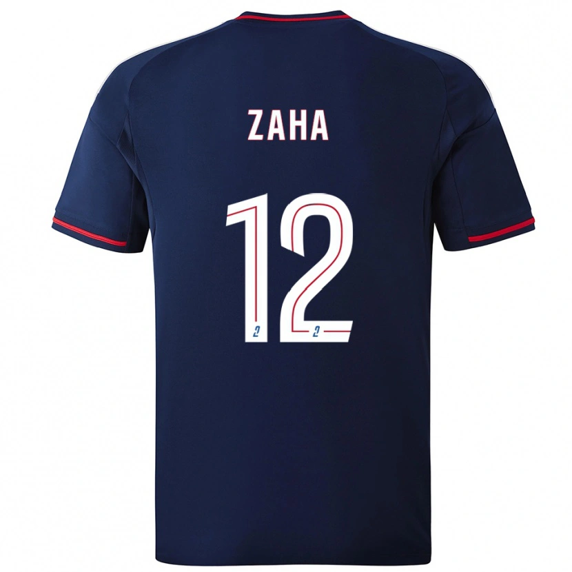 Danxen Mujer Camiseta Wilfried Zaha #12 Azul Marino Rojo 2ª Equipación 2025/26 La Camisa