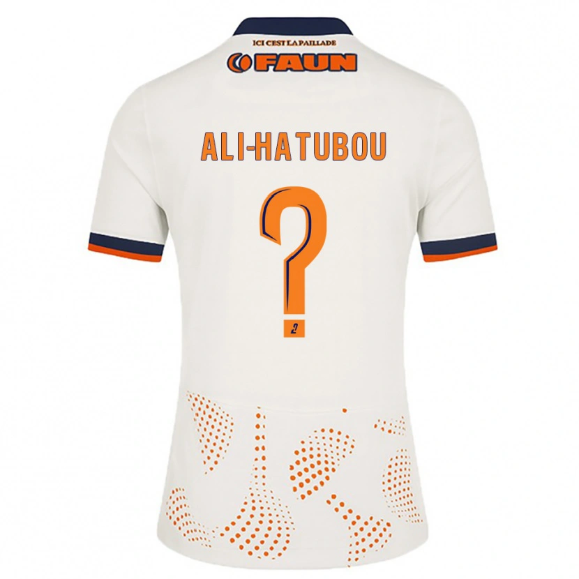 Danxen Mujer Camiseta Fayad Ali-Hatubou #0 Blanco Naranja 2ª Equipación 2025/26 La Camisa