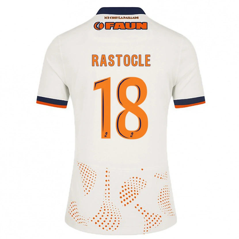 Danxen Mujer Camiseta Jade Rastocle #18 Blanco Naranja 2ª Equipación 2025/26 La Camisa
