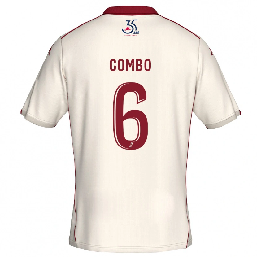 Danxen Mujer Camiseta Kylian Combo #6 Blanco Borgoña 2ª Equipación 2025/26 La Camisa