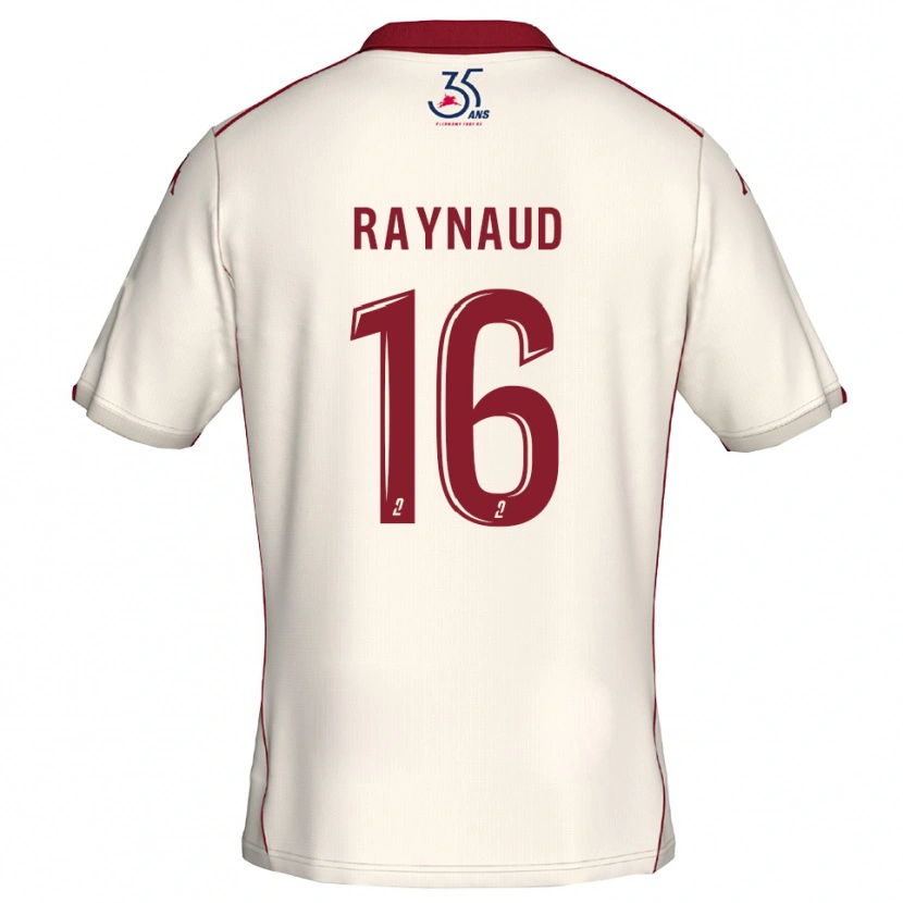 Danxen Mujer Camiseta Joan Raynaud #16 Blanco Borgoña 2ª Equipación 2025/26 La Camisa