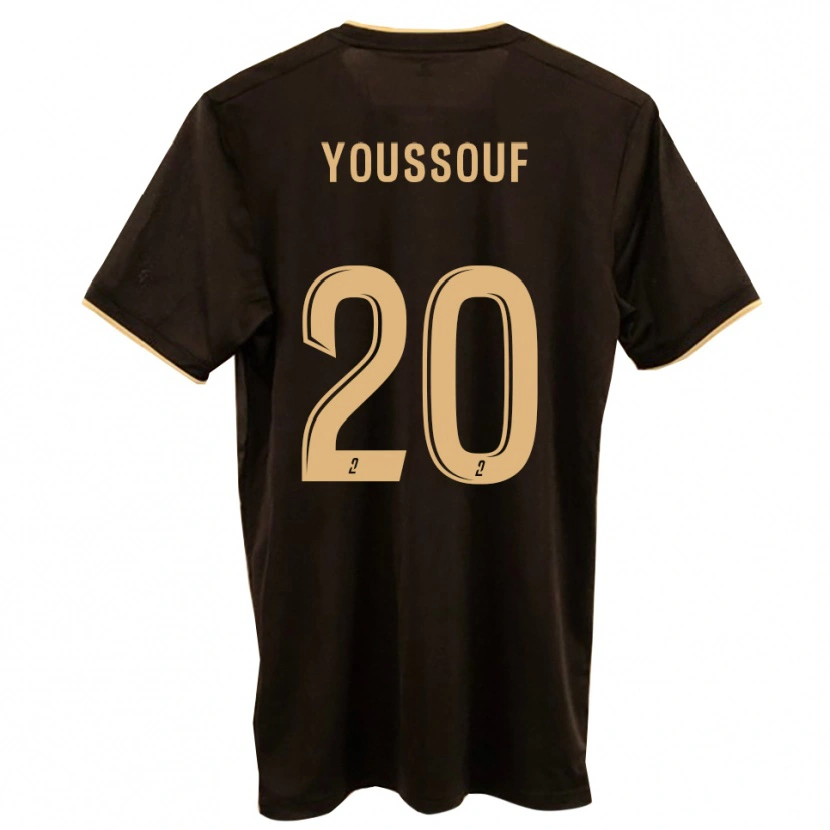 Danxen Mujer Camiseta Mohamed Youssouf #20 Azul Rojo 2ª Equipación 2025/26 La Camisa