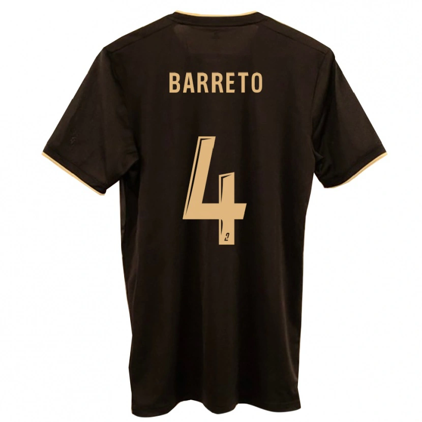 Danxen Mujer Camiseta Michaël Barreto #4 Azul Rojo 2ª Equipación 2025/26 La Camisa