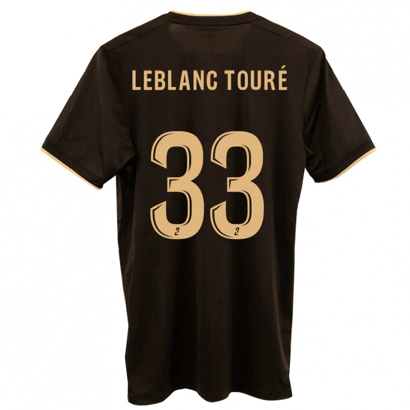 Danxen Mujer Camiseta Wolo Leblanc Touré #33 Azul Rojo 2ª Equipación 2025/26 La Camisa