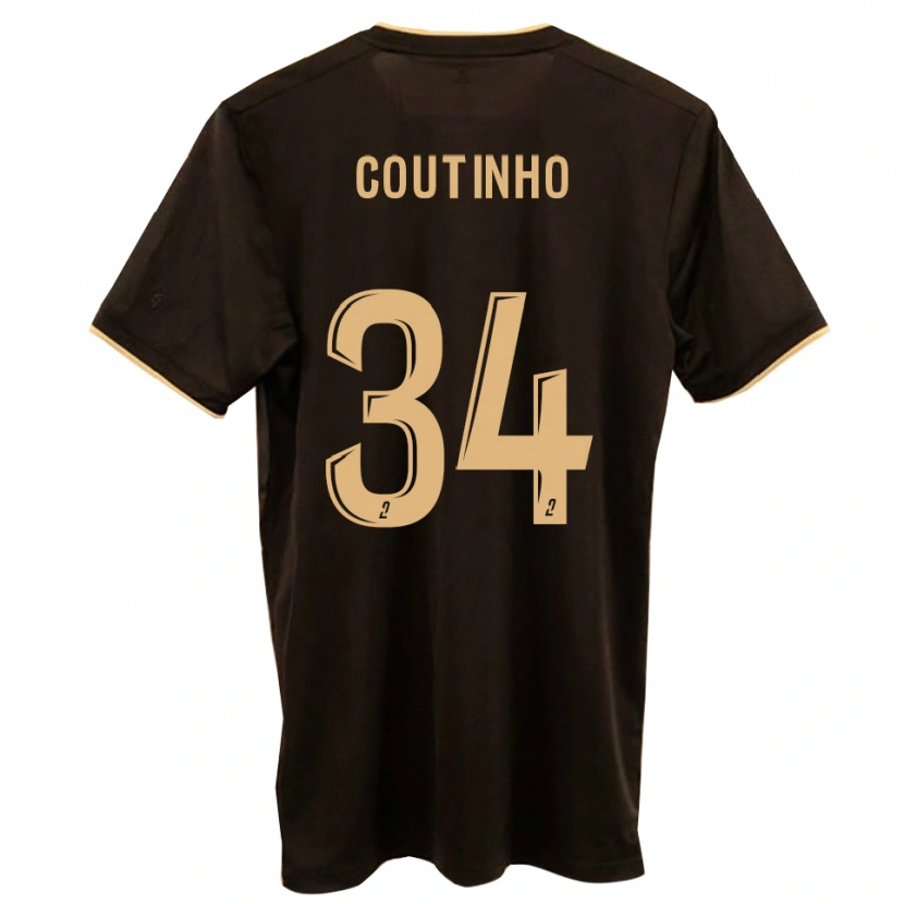 Danxen Mujer Camiseta Ricardo Coutinho #34 Azul Rojo 2ª Equipación 2025/26 La Camisa