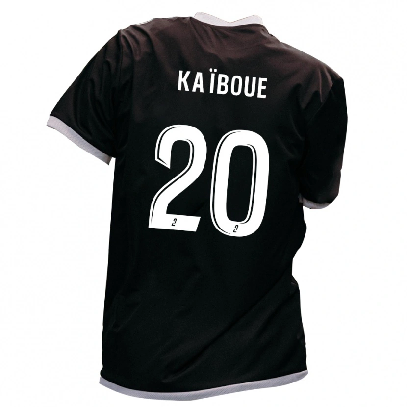 Danxen Mujer Camiseta Kylian Kaïboue #20 Negro Oro 2ª Equipación 2025/26 La Camisa