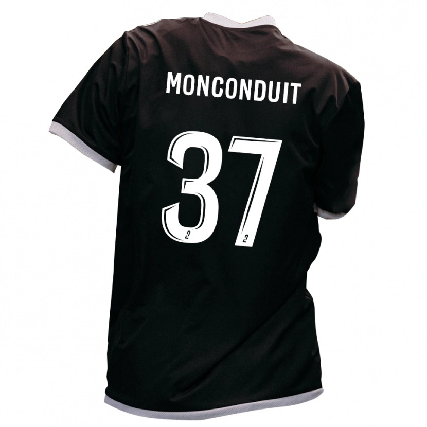 Danxen Mujer Camiseta Thomas Monconduit #37 Negro Oro 2ª Equipación 2025/26 La Camisa