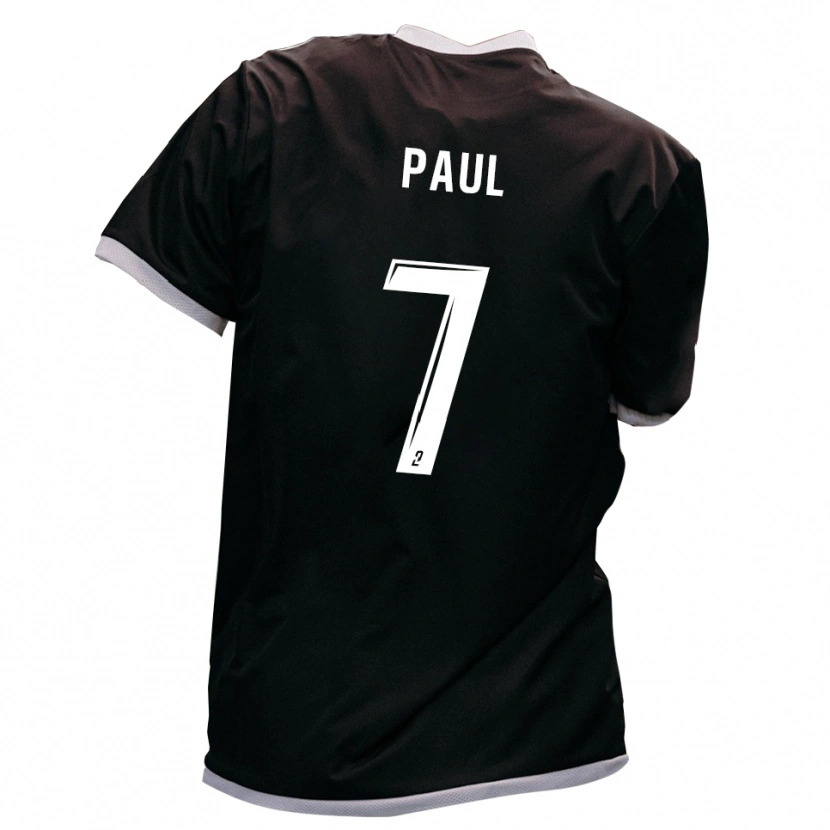 Danxen Mujer Camiseta Peterson Paul #7 Negro Oro 2ª Equipación 2025/26 La Camisa