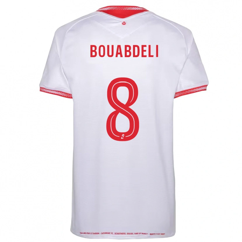 Danxen Mujer Camiseta Walid Bouabdeli #8 Negro Rojo 2ª Equipación 2025/26 La Camisa
