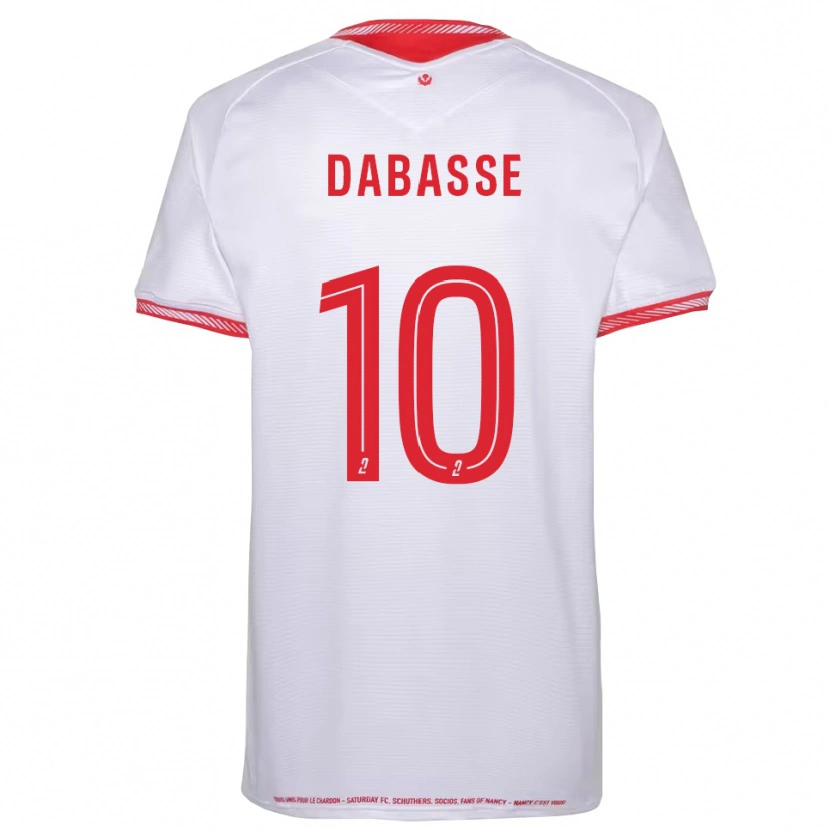 Danxen Mujer Camiseta Adrian Dabasse #10 Negro Rojo 2ª Equipación 2025/26 La Camisa