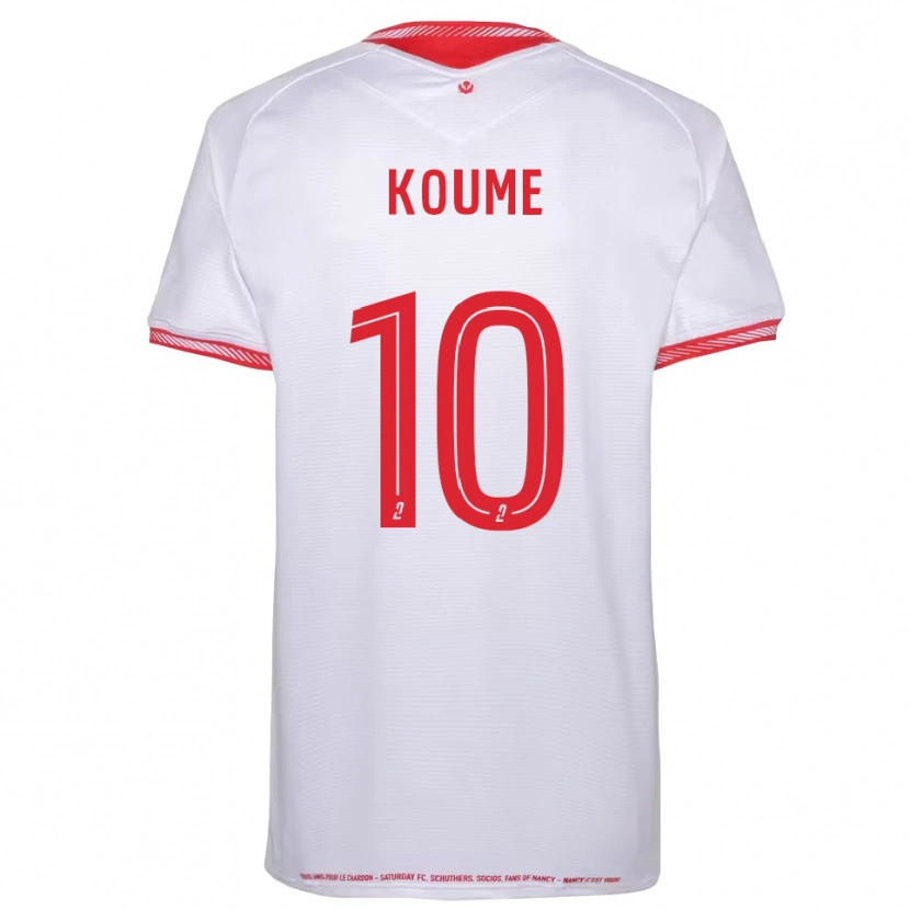 Danxen Mujer Camiseta Mamoudou Koume #10 Negro Rojo 2ª Equipación 2025/26 La Camisa