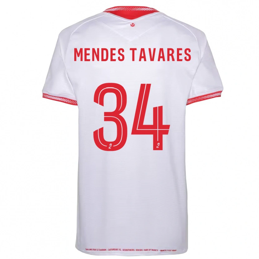 Danxen Mujer Camiseta Carlos Mendes Tavares #34 Negro Rojo 2ª Equipación 2025/26 La Camisa
