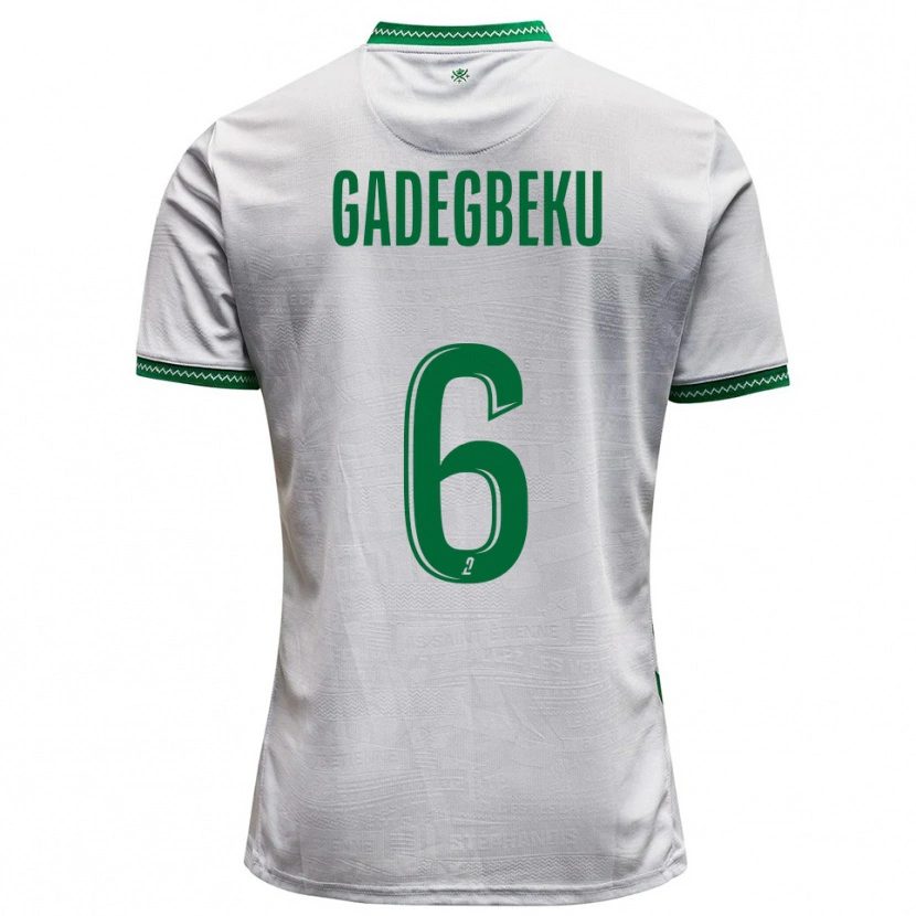 Danxen Mujer Camiseta Luan Gadegbeku #6 Blanco Verde 2ª Equipación 2025/26 La Camisa