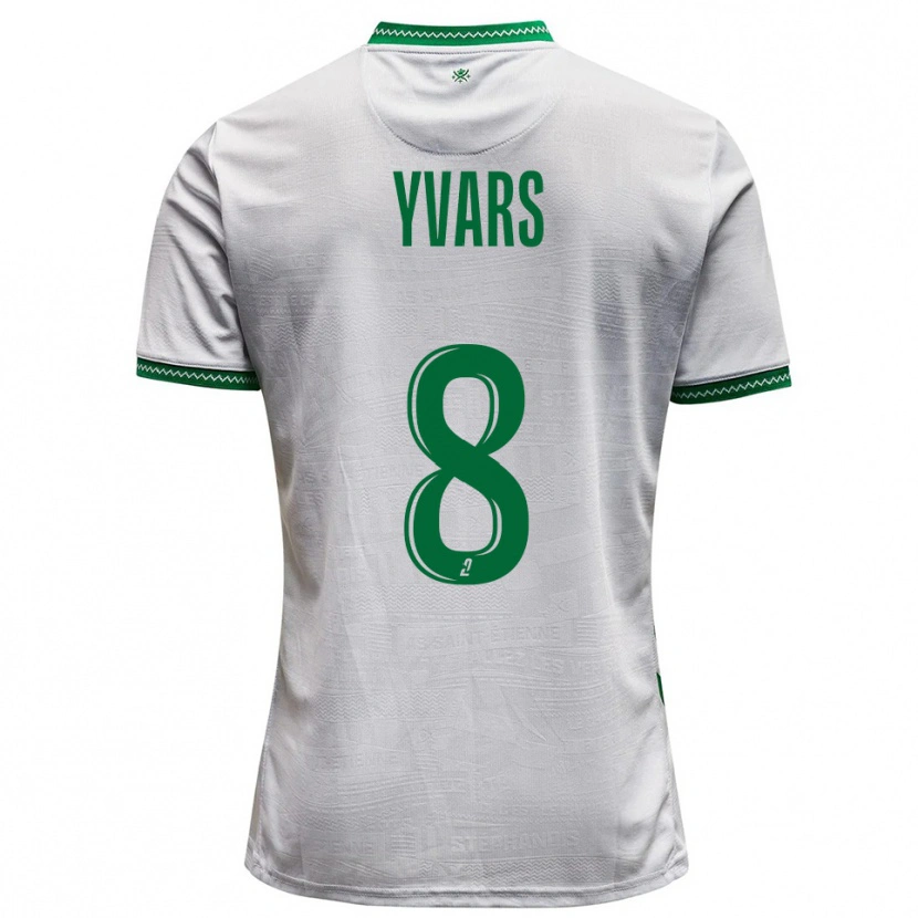 Danxen Mujer Camiseta Sonny Yvars #8 Blanco Verde 2ª Equipación 2025/26 La Camisa